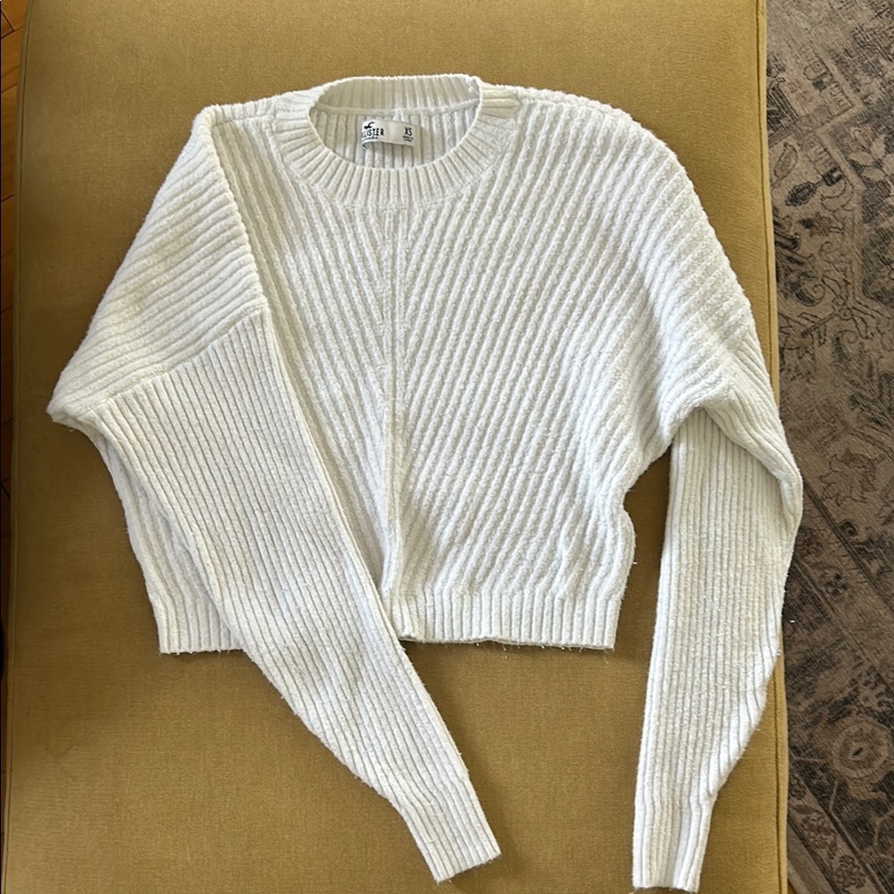 Hollister White Sweater